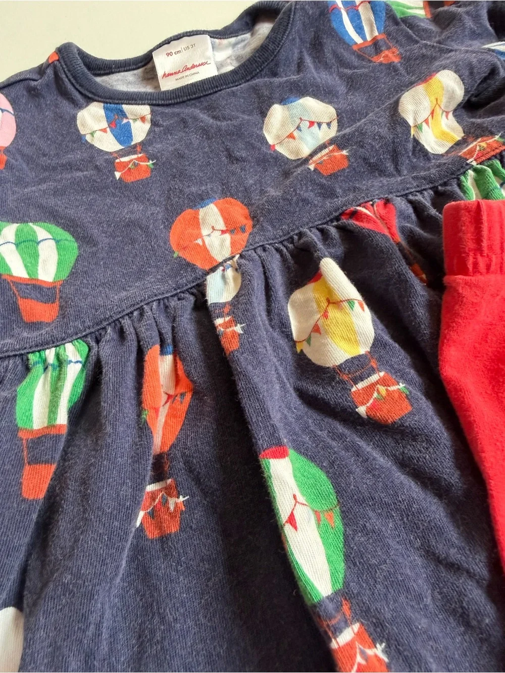 Hanna Andersson Hot Air Balloon Dress with Red Shorts
